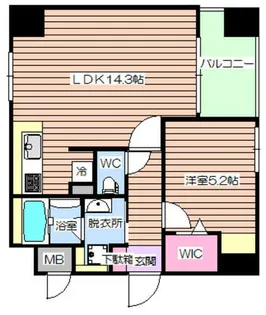 大阪府大阪市北区南森町2丁目【マンション】の間取り