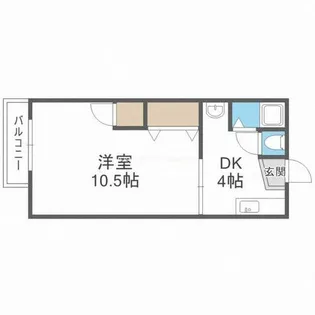 松本ハイツ【2階】の間取り