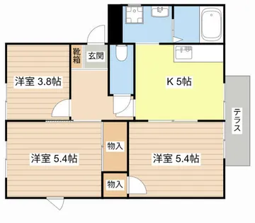 フレグランスR【103号室】の間取り
