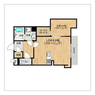 GD OHASHI Apartment【106号室】の間取り