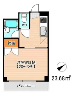 ベルザ南片江【306号室】の間取り