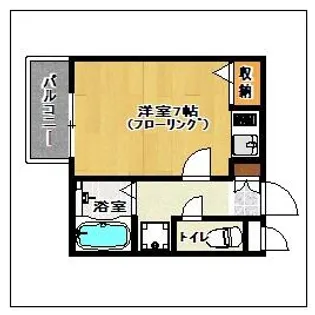 ボナール香住ヶ丘【306号室】の間取り