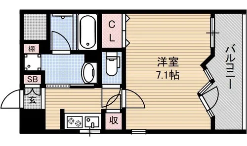 アーバンウェル茨木【1312号室】の間取り