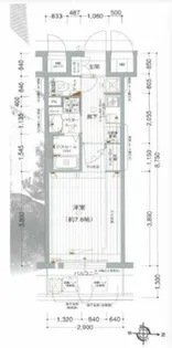 エグゼ心斎橋EAST【8階】の間取り