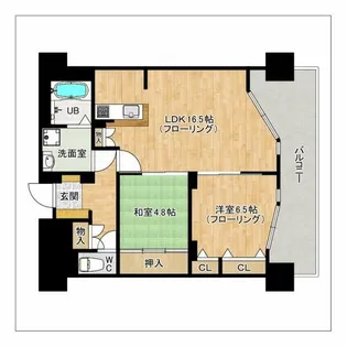 アムシュトラーセ【103号室】の間取り