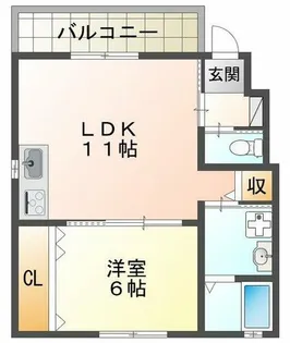 モンタージュ垂水【2階】の間取り