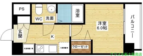 エグゼ大阪NORTHゲート【4階】の間取り