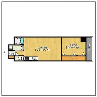 高橋・第3警固【503号室】の間取り