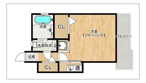 エステートモアウエストパーク【2階】の間取り