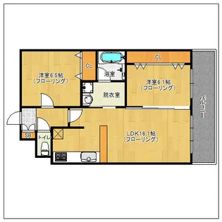 レジデンス博多【210号室】の間取り