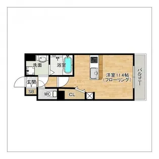 LUXCAS FUKUOKA EAST【404号室】の間取り