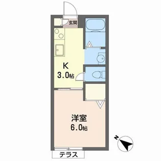 シャーロットタウン【2階】の間取り