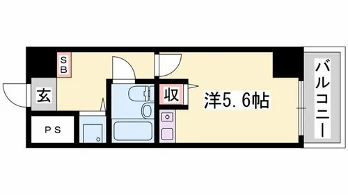 藤和シティコア姫路駅前【506号室】の間取り