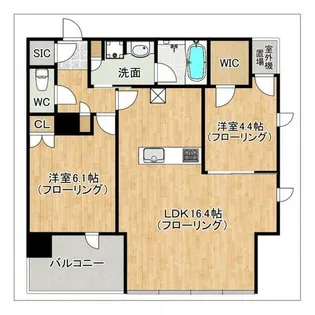 ザ・ライオンズ大濠公園【5階】の間取り