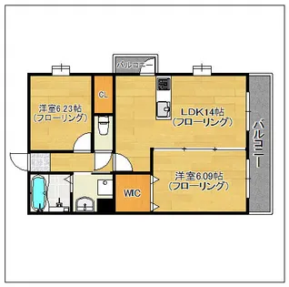 カーサコスタ【101号室】の間取り