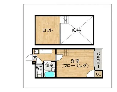 プラザSUN高宮【202号室】の間取り