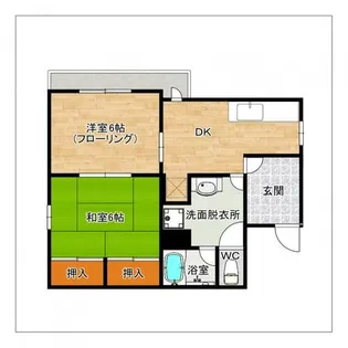 マーキス若宮【103号室】の間取り