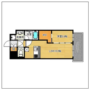 ブラン・スタイル博多【1502号室】の間取り