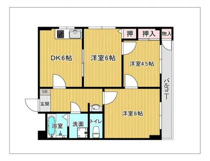 高田ビル【406号室】の間取り
