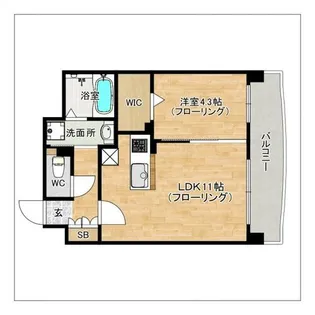 ナウヴィレッジ松島II【7階】の間取り