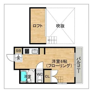 シャレーフロレスタ【205号室】の間取り
