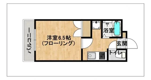 プレアール唐原【505号室】の間取り