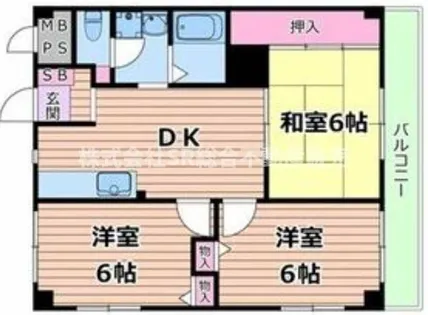 カーサ山野【3階】の間取り