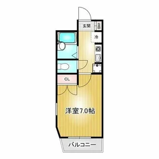 レナジア名和【1-C号室】の間取り