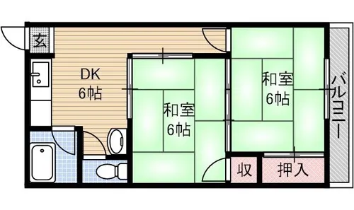エルソフィア正雀1【3階】の間取り