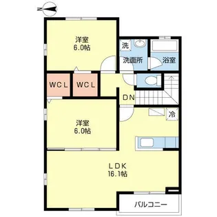 グレイスヒスイ室見【0201号室】の間取り