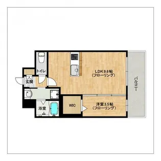 エンクレスト博多駅南GRACE【9階】の間取り