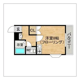 ロイヤルハイツ大橋【403号室】の間取り