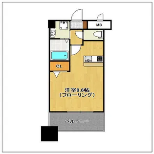 エンクレスト博多駅東II【8階】の間取り