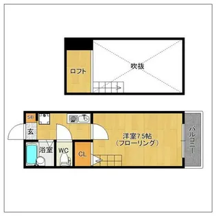 レジデンシャルスイーツ福岡【3階】の間取り