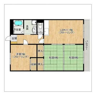 フローラルTS【6階】の間取り