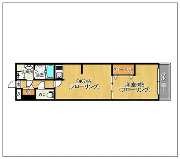 ラ・エスペランサ博多【1006号室】の間取り