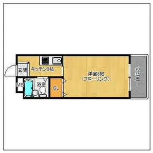 カサパルク【204号室】の間取り