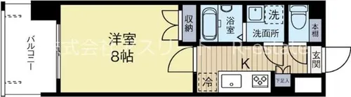 福岡県福岡市東区千早5丁目【マンション】の間取り