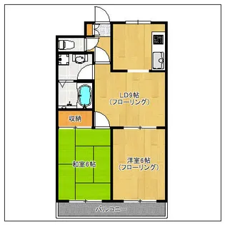 マクシーズ吉塚【401号室】の間取り
