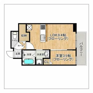 リシェ薬院【5階】の間取り