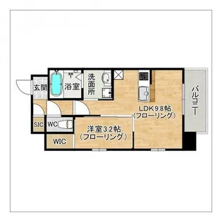 ネストピア博多Side Terrace【5階】の間取り