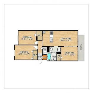 クラス姪浜【202号室】の間取り