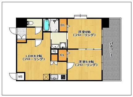 プレスタイル博多EAST【2階】の間取り