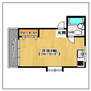 サンロイヤル博多【202号室】の間取り