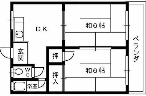 大栄マンション【4階】の間取り
