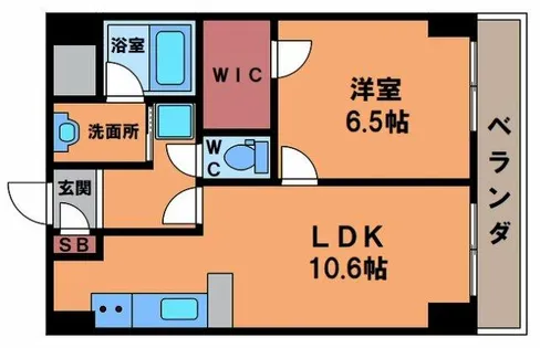 Elfer天王寺【2階】の間取り