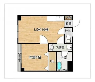 シャトレ南公園【205号室】の間取り