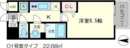 メインステージ新大阪【10階】の間取り