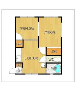 パームコート天神【205号室】の間取り