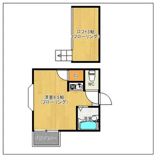ファースト西新【201号室】の間取り
